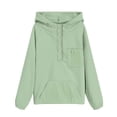 thumbnail image 5 of Povozer Girls And Toddler Long Sleeve Zip Up Hoodie Sweatshirt,Girls Fleece Pullover Hooded Sweatshirt Hoodie For Teen Girl Winter Button Jacket Coat with Pocket Size 5-6 Years,Light Green, 5 of 6