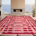 Solid Plush Rug Design&I 6'x9' Ultra Soft Area Rug, Solid Plush Interlocking Tonal Grid ...