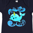 thumbnail image 4 of Inktastic Cute and Playful Narwhal Boys or Girls Baby Bodysuit, 4 of 5