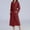 A01_Wine, variant on Waffle Fabric Long Bathrobe for Womens Plush Soft Long Sleeve Spa Robe Relaxed Fit Athletic Stretch Kimono Robe Fleece Loungewear Drawstring Adjustable Nightdress with Double Pockets