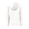 thumbnail image 6 of ManxiVoo Women's Zip Front Hooded Sweatshirt Oversized Pullover Jacket Athletic Training Wear Comfortable Casual Style XL Size White, 6 of 6