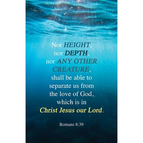 General Worship Bulletin: The Love (Package of 100): Romans 8:39 (Kjv), (Paperback)