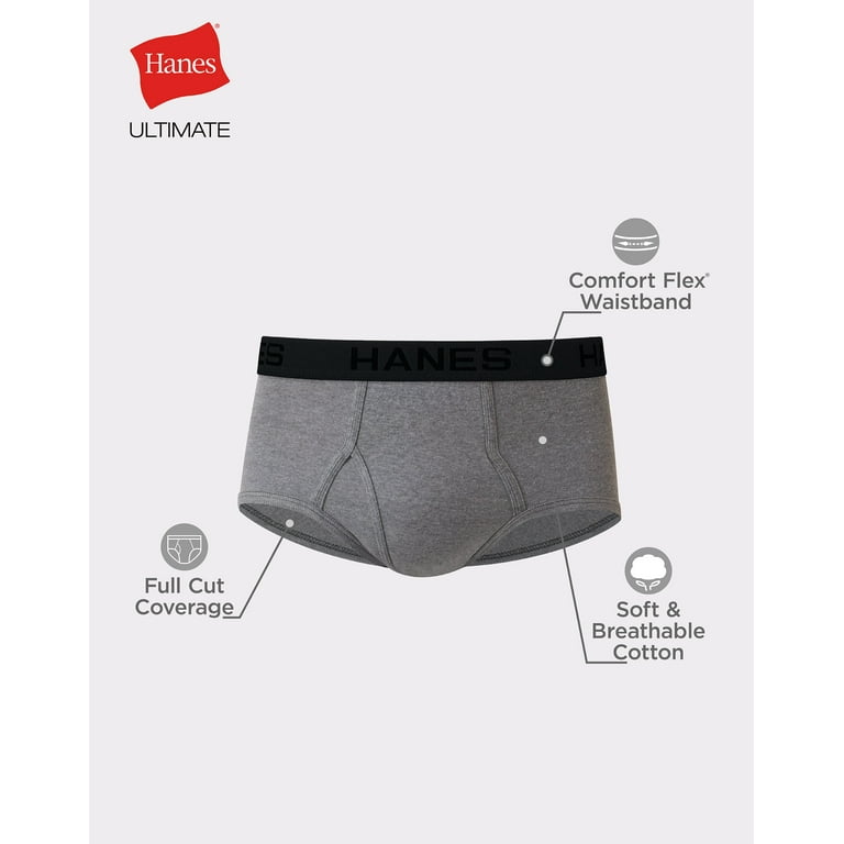 Hanes Mens Boxer Brief 2-Pack Underwear Lightweight Cotton Ultimate Seamless