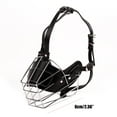 thumbnail image 3 of Adjustable Stainless Steel Dog Muzzle Wire Basket for Large/X-Large Dogs, Breathable Anti-Bite Training Mask with Leather Straps, Durable Secure Comfort Fit Bite Prevention 2.36", 3 of 4