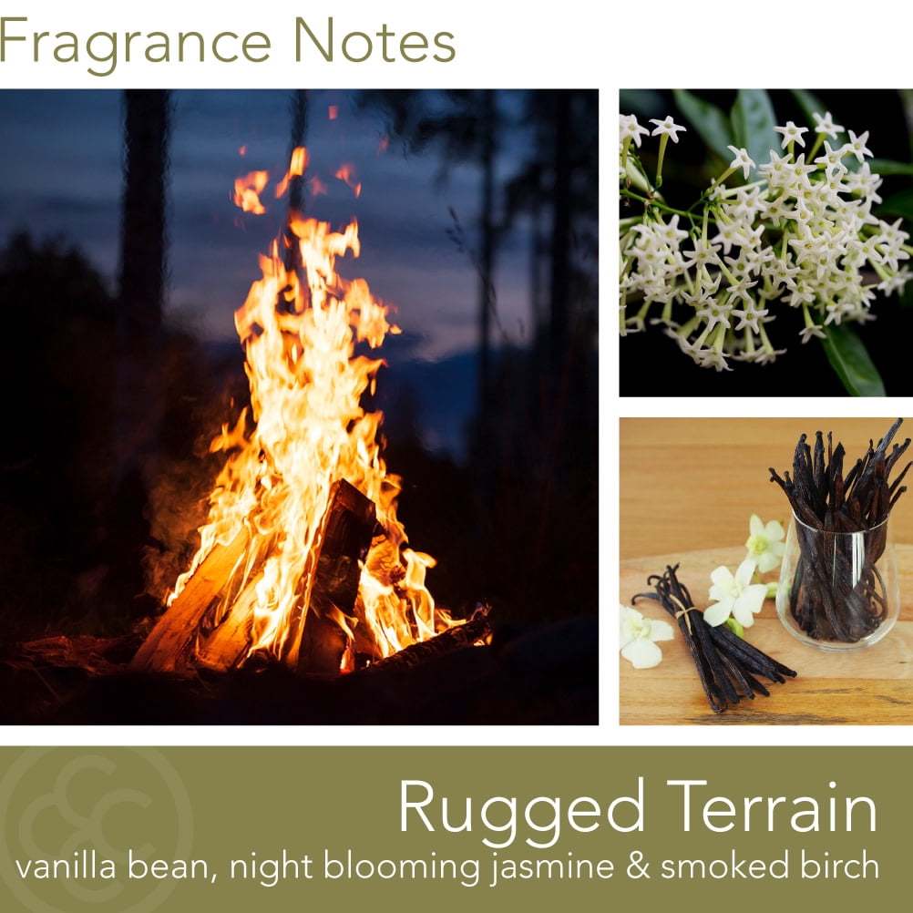 Manly Indulgence Rugged Terrain Gift Tin Candle - Adventure Collection - 5 oz - 20 hr Burn