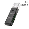 thumbnail image 1 of Lecteur de Carte USB 3.0 - Double Fente SD/TF - Transfert Haute Vitesse - Compatible avec Windows, Mac, Linux, 1 of 1