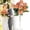 Orange, variant on Real Touch Artificial Flower, Blue Single Stem Faux Plant for Wedding Decoration