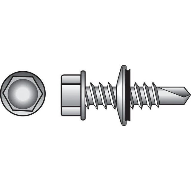 Tornillos autoperforantes HILLMAN No. 12 Ga. X 3,8 cm de largo, 100 unidades