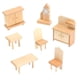 thumbnail image 2 of Conjunto de muebles para casa de muñecas, modelo de casa de muñecas, mini miniaturas, comedor, dormitorio Juego de cocina, 2 of 9