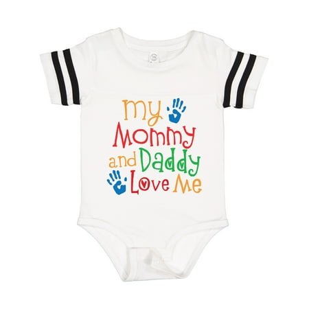 

Inktastic Mommy and Daddy Love Me Gift Baby Boy or Baby Girl Bodysuit