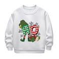 thumbnail image 1 of Hfolob Hauts pour Filles Automne Hiver Manches Longues Imprimé de Noël Décontracté Épais Chaud Col Rond Chandail à Capuchon pour Garçons Filles Enfants T-Shirts, 1 of 3