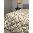 thumbnail image 2 of Guava Down Alternative Comforter, Tropical Pattern of Pineapple Avocado Exotic Food Art Fruit Illustration, Microfiber Quilt for All Season, 5 Sizes, Emerald and Multicolor, by Ambesonne, 2 of 3