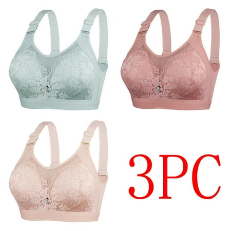 LLYWEY Bras for Senior Women Discounts Padded Sports Bras Women Push up Ladies Sport Bra Style-907 Women Back-Smoothing Bra Feature Adult Female Nursing Sports Bras Green 40B