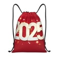 thumbnail image 1 of Xecao Happy New 2025 Year Pattern Sports Drawstring Backpack - String Swim Gym Bag with Wet Proof Pocket for Women&Men-Small, 1 of 6