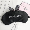 thumbnail image 4 of Bangcool Sleeping Mask Creative Letter Eye Mask Eye Shade with Ice Pack for Home Travel, 4 of 9