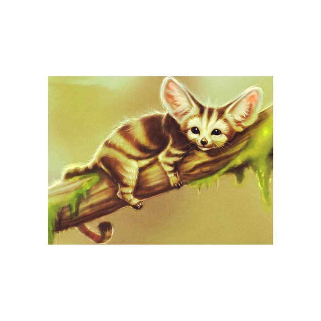 VONKY Cat Tiger Moneky Diamond Needlework DIY 5D Animal Rhinestone Painting Crystal Embroidery Home Office Cross Stitch