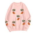 thumbnail image 4 of TTUHYWXI Christmas Sweatshirts Women Sequin Christmas Shirts Sparkly Xmas Graphic Long Sleeve Crewneck Pullover Tops (Pink, XL), 4 of 8