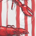 thumbnail image 4 of Yayeee Shower Curtain with Hooks 72"x72" Waterproof Fabric Bathroom Hanging Decor, Red Lobster, 4 of 5