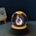 thumbnail image 4 of Luz de noche de bola de cristal para niños con base de luz LED cálida y cable USB, regalo de cumpleaños para adolescentes, niños y niñas, 8 cm, constelación, 4 of 5