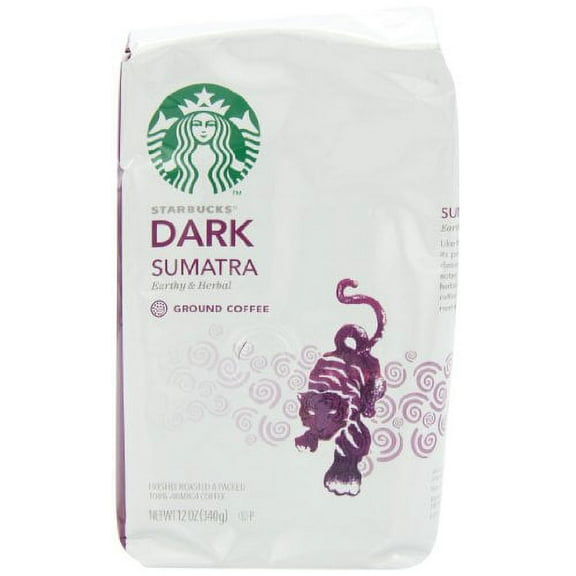 Starbucks Ground Coffee Dark Sumatra Net Wt 12 oz(340g) (Pack of 3)