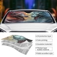 thumbnail image 3 of Yiaed White And Red Storm Dragon Print Car Windshield Sunshade Front Auto Car Front Window Sun Shade Foldable Sun Visor Shield Cover Auto Accessories for Sedan SUV Truck-Medium, 3 of 5