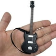 thumbnail image 6 of Realistic Tiny Guitar Model 1/12 Scale Detachable Strap Guitar Model Figurine Dollhouses Display Guitar for Music Lover, 6 of 8