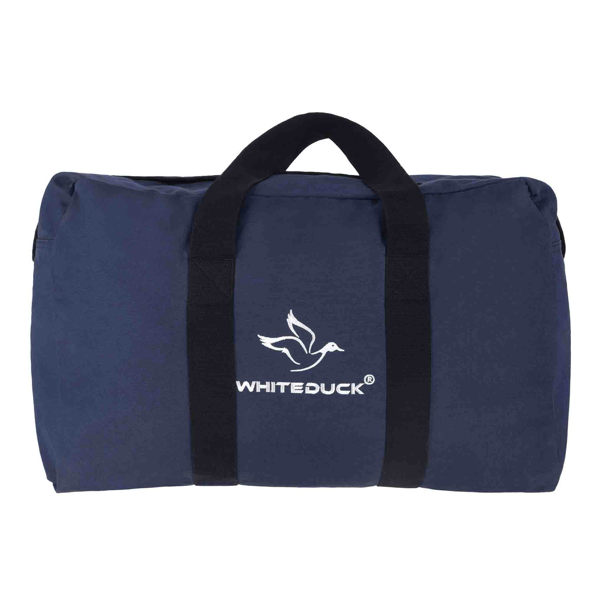 (2 pack) WHITEDUCK HOPLITE Parachute Duffel Bag, Canvas Cargo Bag with Snap-Closure for Outdoor, Travel, Heavy Duty Foldable Extra Large Multipurpose use (Blue, Standard 24" x 15" x 13)