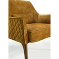 thumbnail image 5 of Omax Decor Jane Wood and Velvet Upholstered Lounge Accent Chair in Gold, 5 of 7