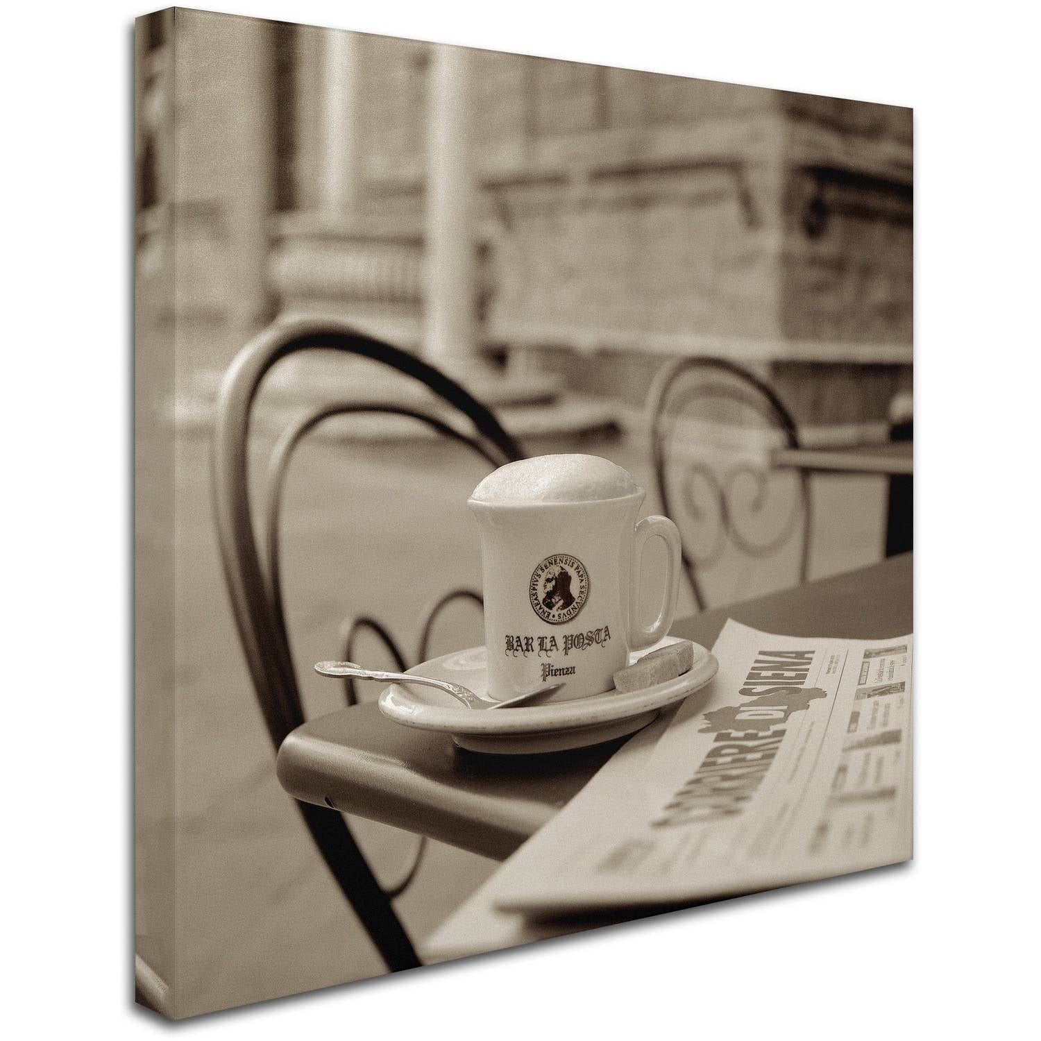 Trademark Fine Art "Tuscany Caffe VIII" Canvas Art by Alan Blaustein