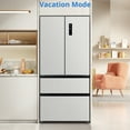 French Door Refrigerator With Ice Maker In Bottom Freezer 18.8 Cu.Ft French Door Refrigerator-Counter Depth Fridge, Stainless