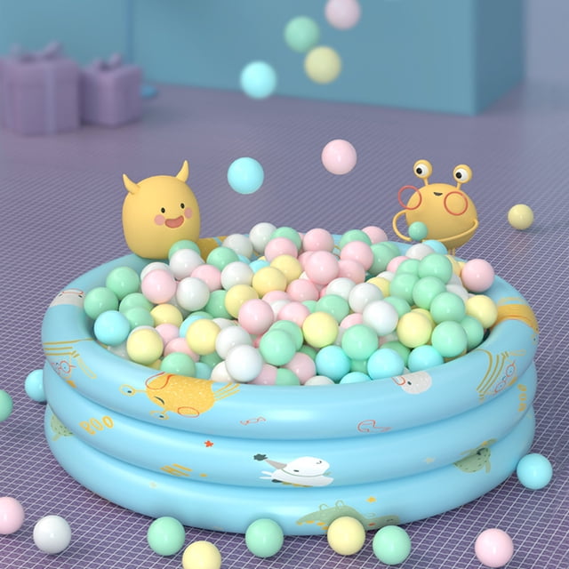 Ensemble de 100 Pcs Balles de Fosse Colorées 7 cm Épaissies en PE Anti-Écrasement Sans BPA Ni Phtalates Sûres Intérieur Extérieur Bébé Tout-Petit Enfants Balles Océaniques Kit de Jouets pour Piscine