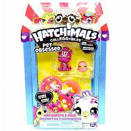 Zuffin & Bird Sparkly Purple Hatchimals Colleggtibles Pet Obsessed Hatch Hearts