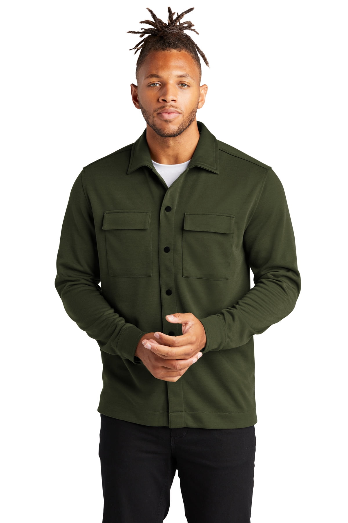 MERCER+METTLE Double-Knit Snap Front 