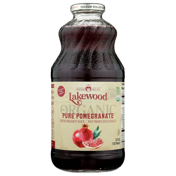 Lakewood Organic Pure Pomegranate Juice, 32 Fl Oz