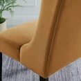 thumbnail image 4 of Side Dining Chair, Set of 2, Brown, Velvet, Modern Contemporary, Kitchen Room Cafe Bistro Restaurant Hospitality, 4 of 9