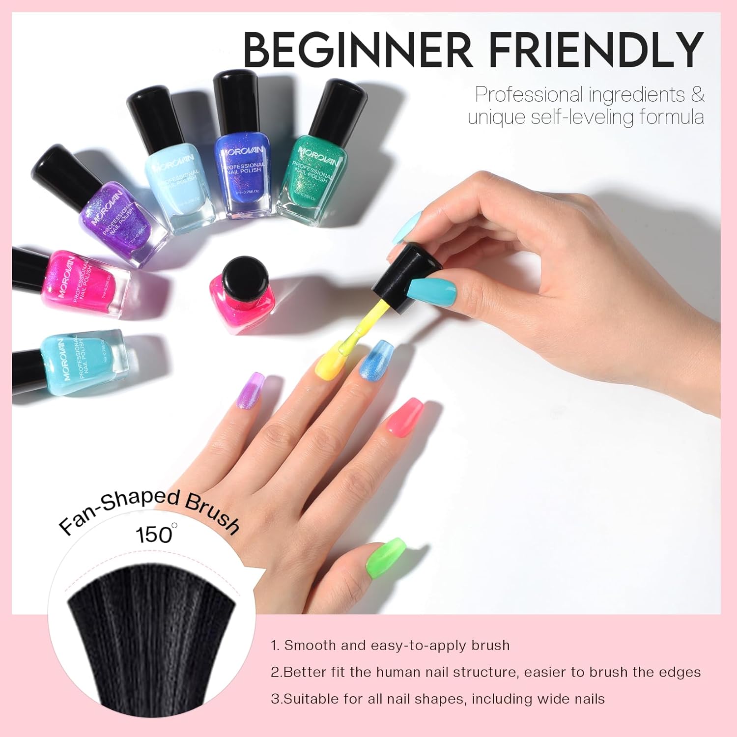 Morovan Nail Polish Set, 15 Glitter Colors, 0.25 oz Each photo 7