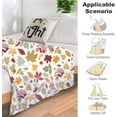 thumbnail image 4 of Fall Throw Blanket - Autumn Leaves Flannel Fleece for Couch, Living Room - Super Warm Soft Cozy Plush Lightweight Seasonal Bedding for Kids Adults - Rustic Decor 40"x50", 4 of 7