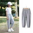thumbnail image 5 of LYMAYTER Baby Kids Girls Cotton Long Trousers Anti-mosquito Lantern pants for 2-12 years Toddler Summer Jogging Sweat Pants, 5 of 9