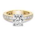 thumbnail image 3 of IGI Certified 1 Carat Radiant Shape Lab Grown Diamond Engagement Ring | 14K Yellow Gold | Regalia Milgrain Diamond Ring | FG-VS Quality Friendly Diamonds, 3 of 6