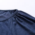 thumbnail image 4 of Sngxgn Women's Tshirts Casual V Neck Short Sleeve Loose Summer Tunic Tops(Blue,L), 4 of 8