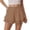 yue866-Coffee, variant on KHONTS Women's Casual Layered Hem Skorts Wide Leg Workout Skirt Shorts Casual Loose High Waist Shorts Coffee S