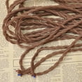 thumbnail image 3 of Cable de lámpara de estilo vintage de 5 m para bricolaje, cable de tela trenzada vintage, cable de alambre eléctrico trenzado (café), 3 of 4