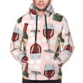 thumbnail image 4 of Hoodies for Men - Wine Print No.J920 Long Sleeve Comfrt Men'S Fashion Hoodies & Sweatshirts, Sweatshirts for Men Hoodies Pullover Clothing Clothes with Pouch, 4 of 7