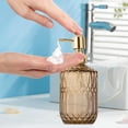 thumbnail image 4 of Bxaolu Foaming Hand Soap Dispenser, Refillable Clear Glass Foam Pump Bottle for Hand Soap, Dish Soap, Body Wash, Shampoo, Facial Cleanser & Baby Wash, Multi‑use for Bathroom, Kitchen Use[2Pack], 4 of 7
