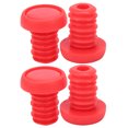 thumbnail image 1 of Bike Bar Ends Plug, Long And Short Thread Design Screw Bike Bar Ends Plug Polyester Rubber  For Bicycle Handlebar Diameter About, 1 of 8