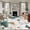 Gray, variant on Teal Tulip Butterfly 2'x3' Washable Rug, Beige Turquoise Floral Vintage Rustic Non-Slip Soft Doormat Area Rugs for Entrance Bathroom Bedsides, Carpet for Kitchen Bedroom, Entryway Floor Mat