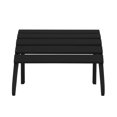 thumbnail image 4 of Garden Plastic Outdoor Adirondack Footrest Ottoman, Black, 4 of 4