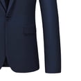 thumbnail image 5 of ZCFZJW Mens Blazers Slim Fit Business Casual Men Suit Sport Coat One Button Single Breasted Travel Blazer Lightweight Suit Jacket for Wedding Formal Navy L, 5 of 6