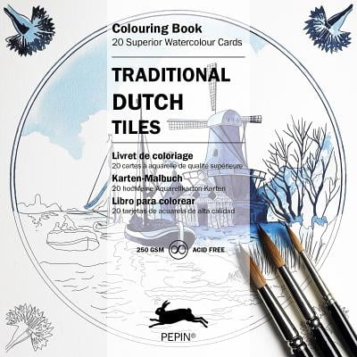 Pepin Press - Traditional Dutch Tiles - Colouring Cards (Colouring Card Book) (Paperback)