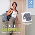 thumbnail image 2 of Manta de viaje BOACAY plegable para avión o coche con funda y clip, 2 of 7